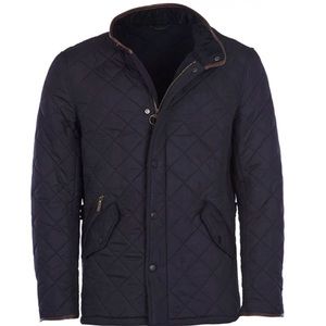 Barbour Powell Quilted Jacket (Navy, Size Large)